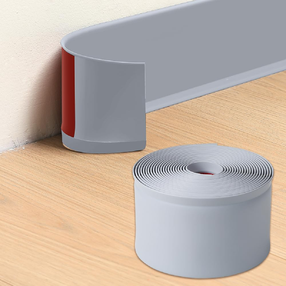 Lifronkit Flexible Baseboard Molding Trim Peel And Stick Rubber Baseboard Trim