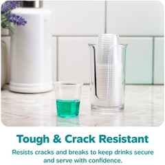 Clear Plastic Cups [3 oz – 100 Count] – Small Disposable Drinking Cups for Water