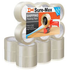 18 Rolls Carton Sealing Clear Packing Tape Box Shipping – 2 mil 2″ x 55 Yards