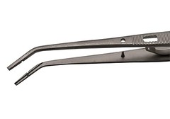 Endodontic Tweezer Paper Point Angled with Lock Tip Surgical Forceps ARTMAN