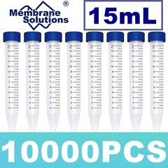 10000pc Conicial Centrifuge Tubes 15mL Clear Plastic Test Tube DN/RNase Free LAB