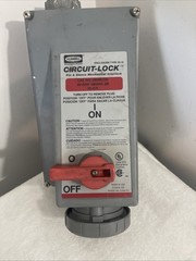 Hubbell HBL460MI7W 60-Amp Circuit Lock Mechanical Interlock 480V 60A As Picture