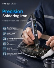 FNIRSI HS-03 Cordless Soldering Iron Kit, 2600mAh Battery Portable Soldering…