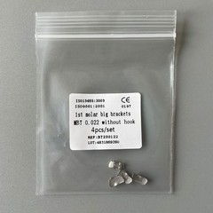 20Sets Dental Orthodontic 1st Molar Wide Big Brackets Roth/MBT/Edgewise no hooks