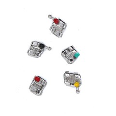 10×Dental 20Pcs/kit Orthodontic Mental Bracket Brace Mini Roth Slot 022 3Hooks