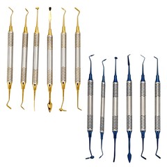 6pcs/set Dental Composite Resin Filling Spatula Repair Restorative Instruments