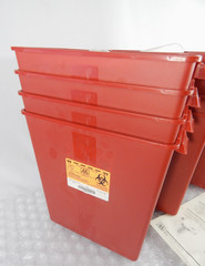 MEDICAL ACTION INDUSTRIES SHARPS STACKABLE 3GAL W/LID 8710 (CASE OF 12)