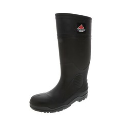 Rubber Fishing Hunting Boots Black Waterproof PVC Mens Work Mud Dirt w/Steel Toe
