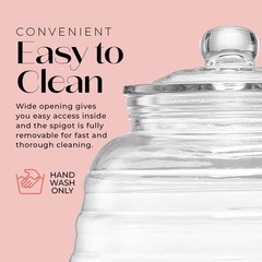 Style Setter Oak Grove Glass Beverage – 2.5 Gallon Drink