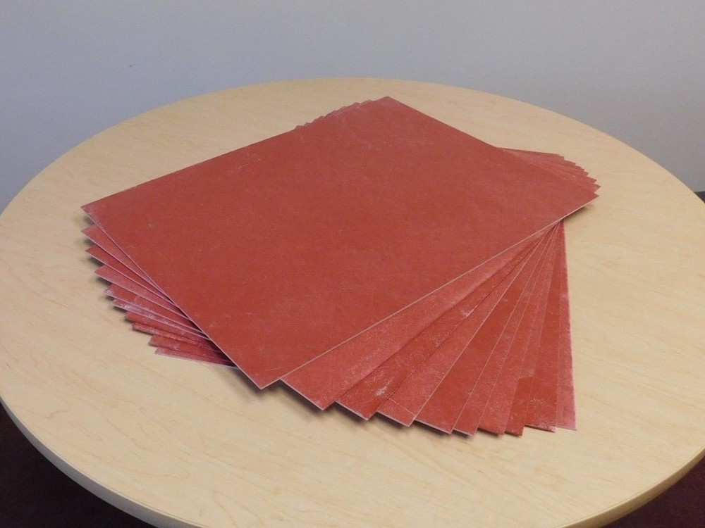 (1 pc) GPO3 Electrical Red Fiberglass Sheet 3/32″ (.093) Thick x 18.0″ x 24.0″
