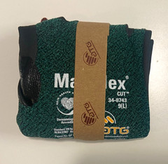 MaxiFlex 34-8743 Foam Nitrile Coated Large A2 Cut Proof Resistant Work Gloves