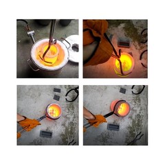 55LBS/25KG Large Propane Smelting Kit with 25# Crucible and Tongs Set for Lif…
