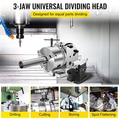 BS-0 Precision Dividing Head With 5″ 3-jaw Chuck STRUCTUAL DURABILITIES NEWEST