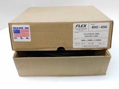 FLEX GP70B PVC TUBING 8242-4245 100 FT 1/8 ID X 1/4 OD X 1/16 WALL BLACK VINYL