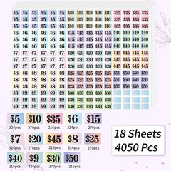 Garage Sale Stickers, 4050 Pcs 1/2″ X 3/4″ Rectangle Price Labels