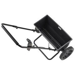 VEVOR Walk-Behind Push Spreader 50LB Capacity Lawn Drop Spreader 10 Settings