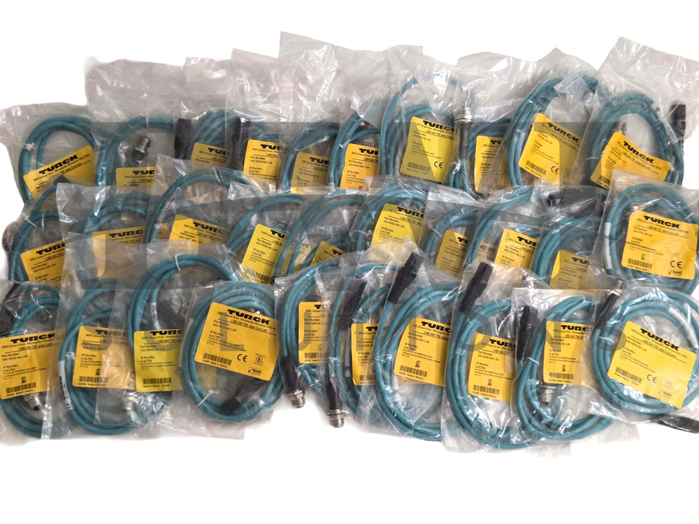 SEALED Turck RJ45 FKFDD 440-1.5M Female Ethernet Receptacle U-61793 Lot of 30