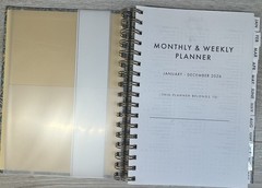 2026 Spiral Weekly Monthly Planner 12 Month PUNCH STUDIO Paperback GREEN 6.5 X 9