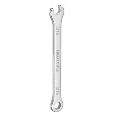 Thin Combination Wrench 3/16″ with 12-Point Ended 15°Angled Open End