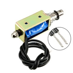 DC 12V 300mA 5N 10mm, Pull Push Type Frame Linear Solenoid Electromagnet Factory