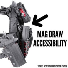 Front Admin Pouch for Plate Carrier, Padded Multi Pocket Molle