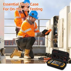 Multimeter Carrying Case for Fluke 1587, 87V, 88V, 15B+, 17B+ & Accessories – Or