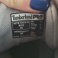 Timberland PRO Berkley Hi Work Shoes Sz Mens 11.5 Safety Toe Gray White