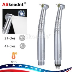 1-10* Dental LED E-generator Shadowless Ring High Speed Handpiece 2/4H 4-Spray