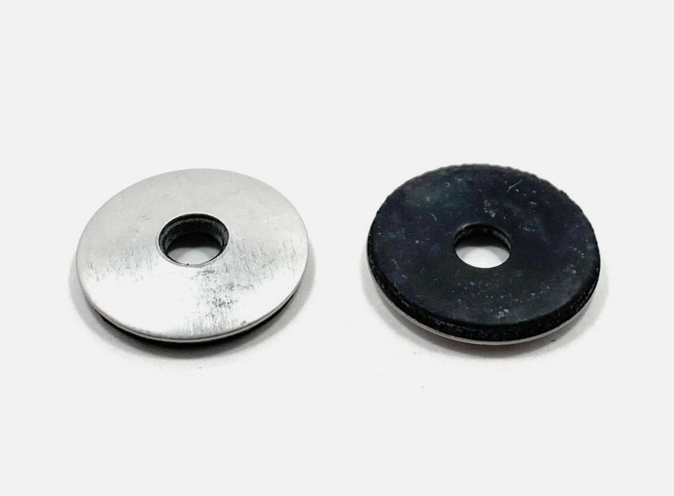 #14 (1/4″) x 1-1/8 OD Stainless Steel Washer EPDM Neoprene Rubber Backed Roofing