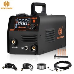 HZXVOGEN 3in1 MIG Welder 110/220V 200A Flux MIG/Lift TIG/MMA Welding Machine USA