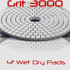 Diamond Polishing Pads 4 Inch 50 piece Set Wet Dry For Granite Concrete Marble