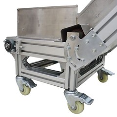 Electric PVC Belt Climbing Conveyor Adjustable Height &Speed for PackingShipping