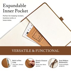 PAGELYST Journal Notebook A5 Lined Classic Color 4 Pack