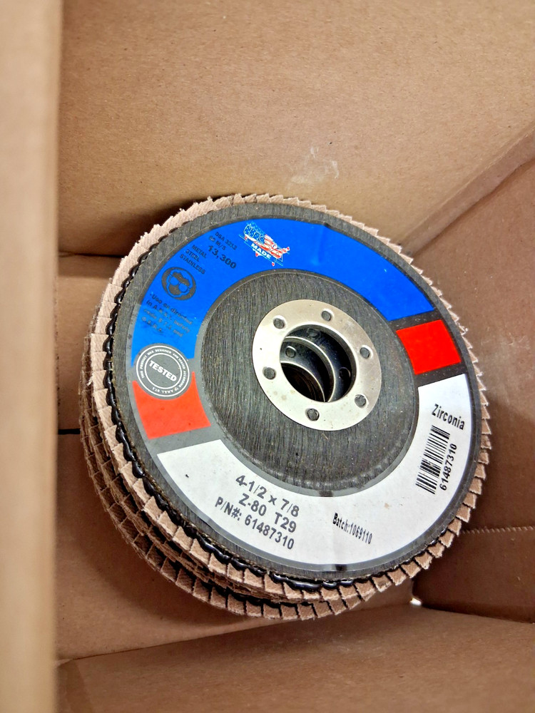 CGW Abrasives Flap Discs QTY10 4-1/2" Dia 7/8" Hole Zirconia Alumina 2