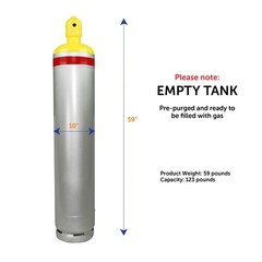 Flame King 123LB Capactiy Refrigerant Recovery Cylinder Tank – A2L Refrigerants
