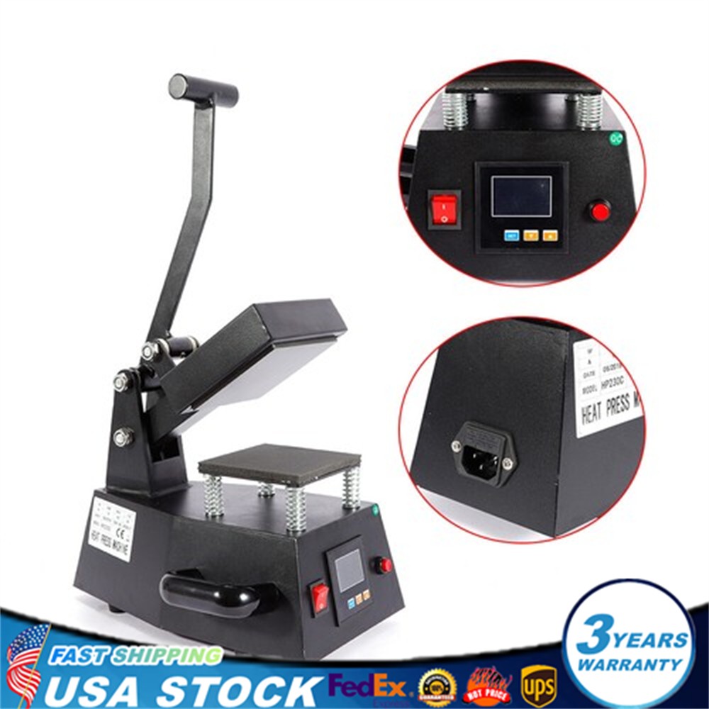 Digital Label Single Heat Press Machine Clothing LOGO Printing 0-250?? 110V 600W