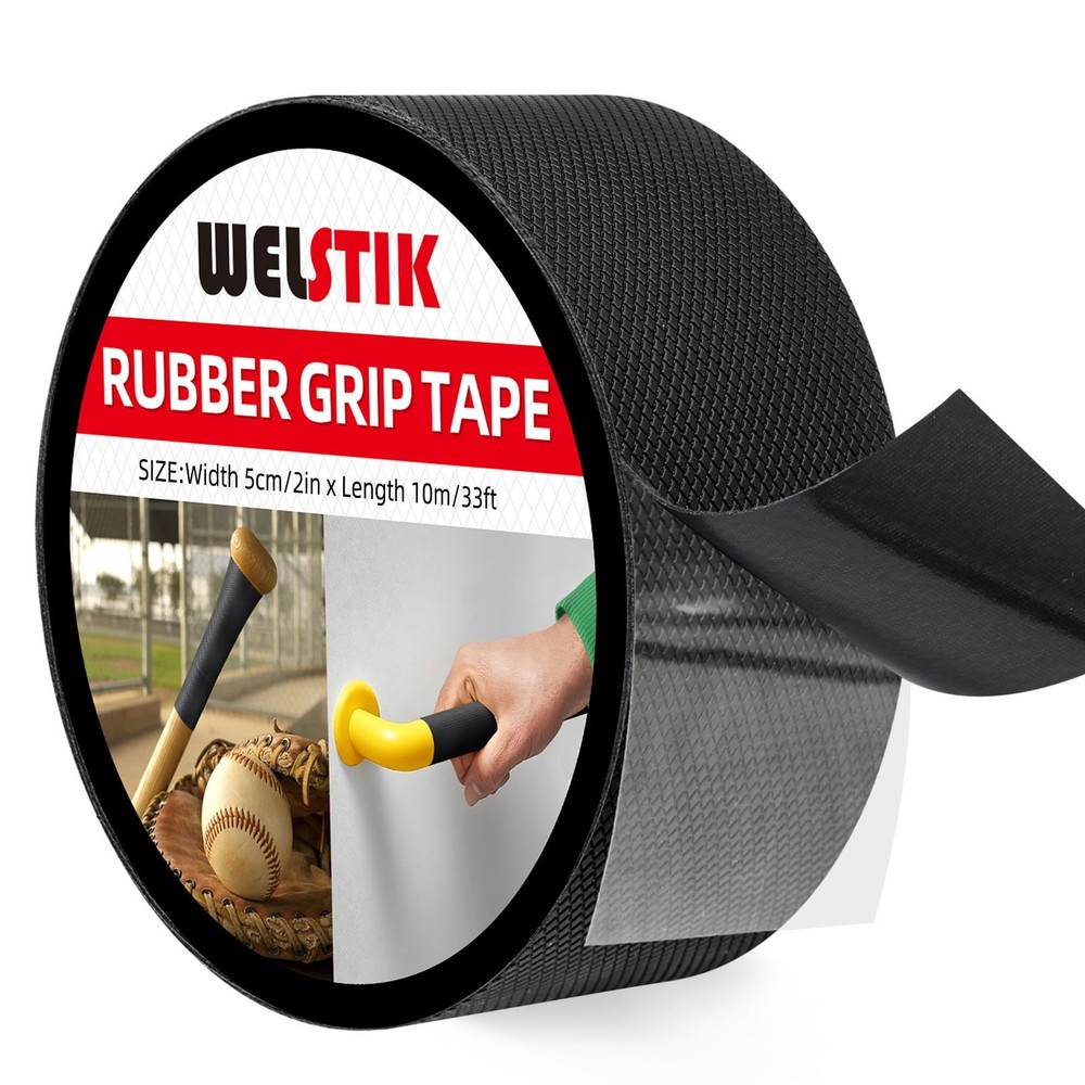 Rubber Grip Tape – Ultra Strong Sweat Absorbent Non-Slip Tape with Textured A…
