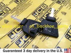 JCB BACKHOE – GENUINE JCB IGNITION SWITCH AND 2 KEYS (PART# 701/80184 701/45500)