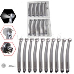 Dental Fiber Optic E-generator High-Speed LED 3-Way Spray Handpiece Torque 4HOLE