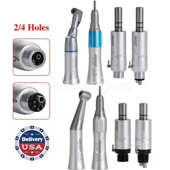 SANDENT Dental Slow Low Speed Handpiece Kit Push/Latch E-type 2/4Holes NSK Style