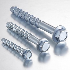 Hardened Carbon Steel Wall Anchors 10 Pack Cement Self-Drill Hex Socket Tool New