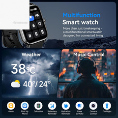 Alexa Smart Watch Men Women Bluetooth Call 1.85″ Fitness Tracker Android