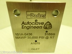 NEW Parker Autoclave Engineers 101A-0436 High Pressure Valve Body 30,000 PSI