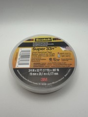 Scotch 3M Super 33+ Vinyl Electrical Tape 06133 (10 Pack) BLACK 52FT