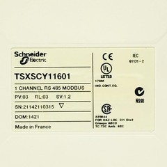 SCHENIDER ELECTRIC MODICON TSXSCY11601 COMMUNICATION MODULE 1 CHANNEL FREE SHIP