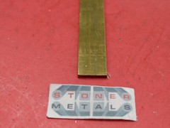2 Pieces 1/8″x 3/4″ C360 BRASS FLAT BAR 12″ long Solid Plate Mill Stock H02 .125
