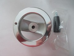 1 pcs MONROE ENGINEERING 30714P 4″ Diameter 2 Spoke Polished Aluminum Handwheel