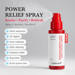 Power Soothing Spray with Hypochlorous Acid, 1.69 Fl.Oz | HOCI Facial Mist for S