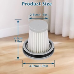 4 Pack HEPA Filter Replacement Compatible with Fanttik Slim V8 Apex / V9 Mix…