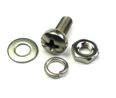 25sets/100pcs M3-0.50X8mm Stainless Phillips Pan Head Screws, (25 Sets of 4pcs)